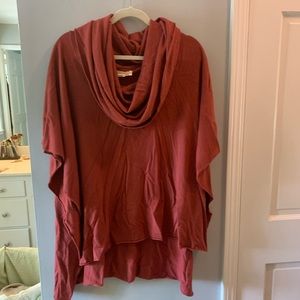 Lovestitch burnt orange poncho